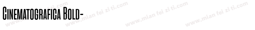 Cinematografica Bold字体转换